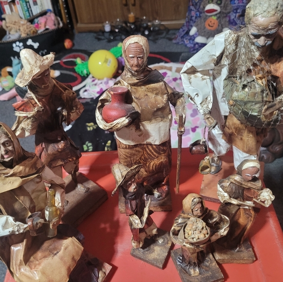 8 CARTONERIA 1980'S VINTAGE MEXICAN FOLK ART DOLLS - Picture 7 of 8